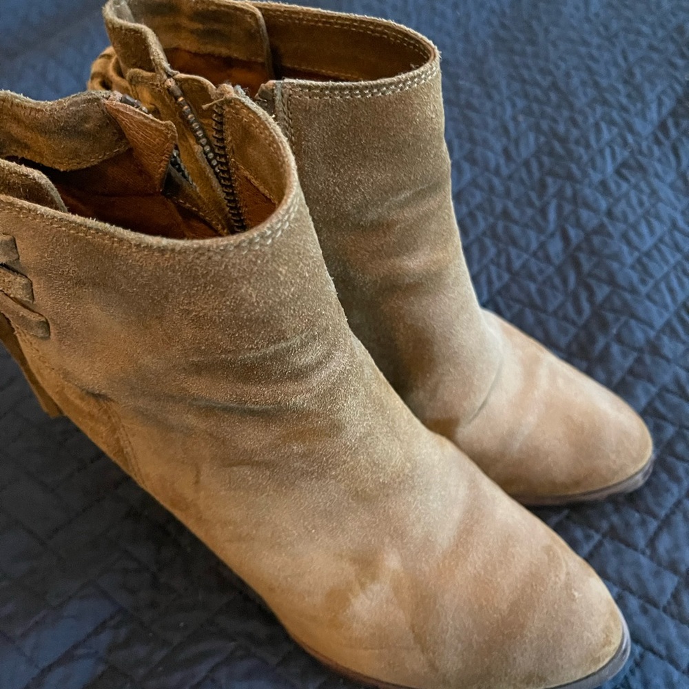 Frye wedge ankle boots. LNC!